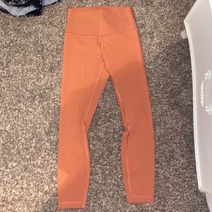 peach lululemon leggings